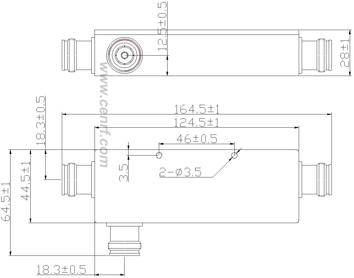 300W High Power High Quality 700-2700MHz RF Directional Coupler Microwave Directional Couplers
