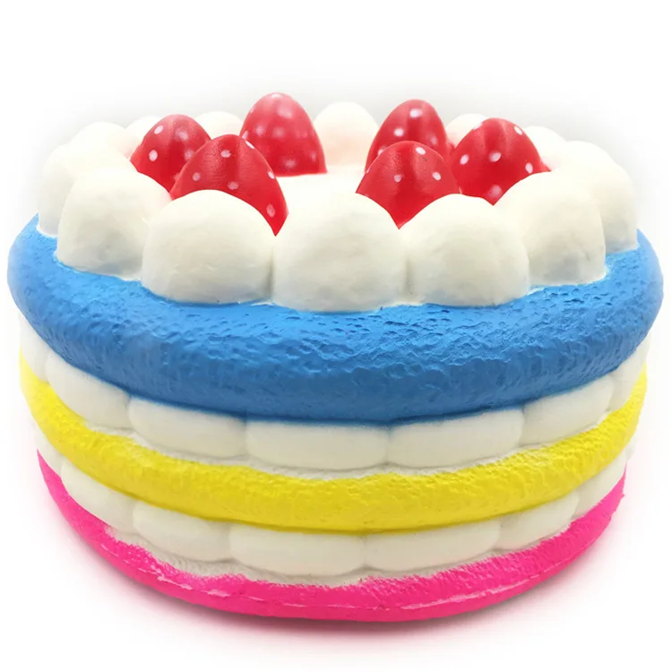 Новинка Лидер продаж мягкие сжимаемые игрушки в виде клубничного торта кавайные продукты медленно восстанавливающие форму