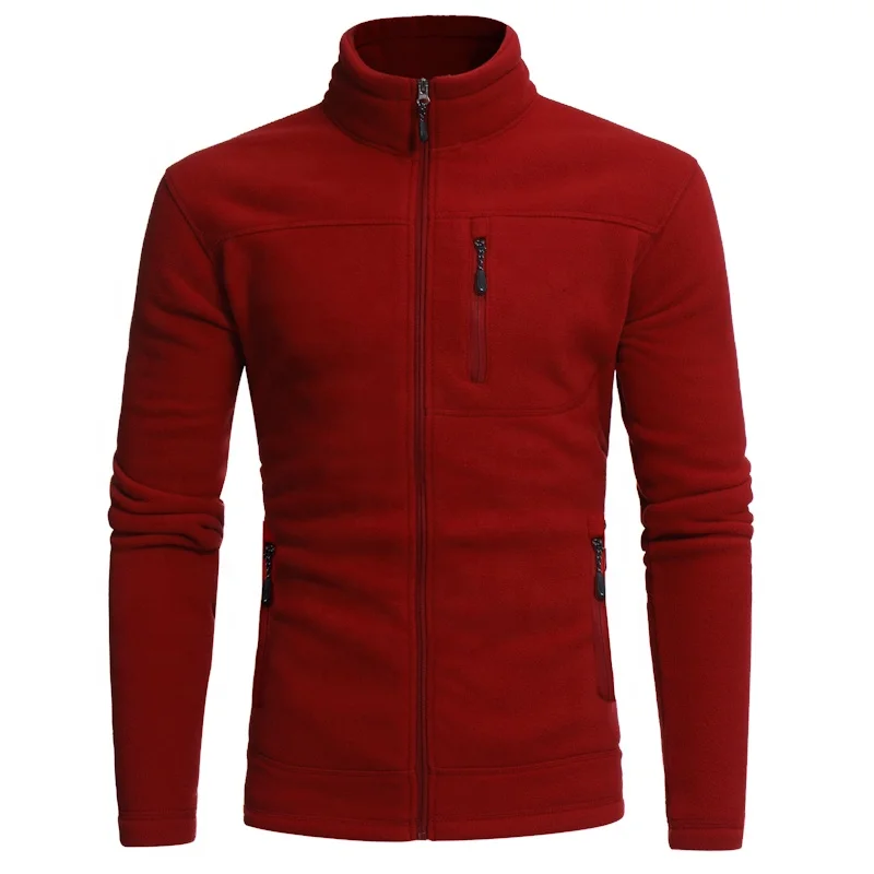 Anti-Pilling Winter Spring Autumn Warm Bodysuit Men Sweater with Zipper Fleece Clothing Polar Fleece Jacket