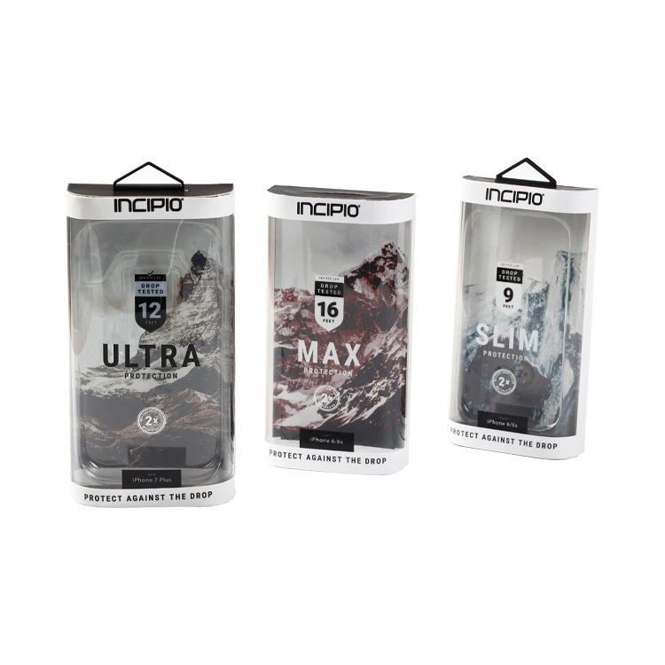 cell phone case paper plastic packaging box for cell phone case