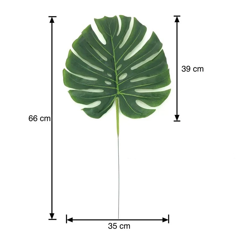 IFG hot sale spring wedding arch decorations 15inch large artificial plants tropical palm leaves