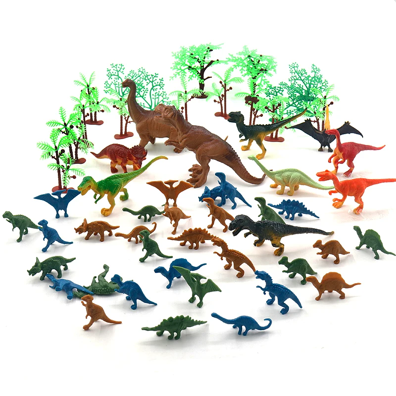 Small Animal Figure Kids Funny Educational Toys Jungle Animal Figures Plastic Animals Jungle Dinosaur T-Rex Model Children Gift