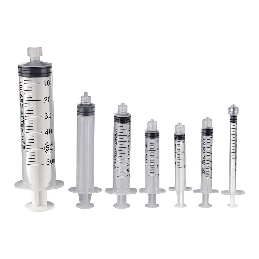 1ml 2ml 3ml 5ml 10ml 30ml 60ml Clear Plastic Disposable Oral or Enteral Syringes  Irrigator Syringes with Luer Slip Tip