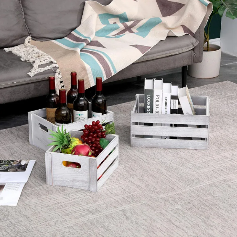 Rustic Display Decor Boxes Rustic Wooden Crates For Storage Decorative Wood Crates Nesting Crates Storage Container