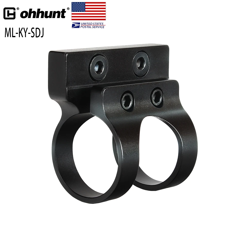  Отправка fomr США ohhunt 1 дюйм диаметр 25 4 мм кольца цилиндр офсетное тактическое крепление для фонарика систем рельсовых соединений