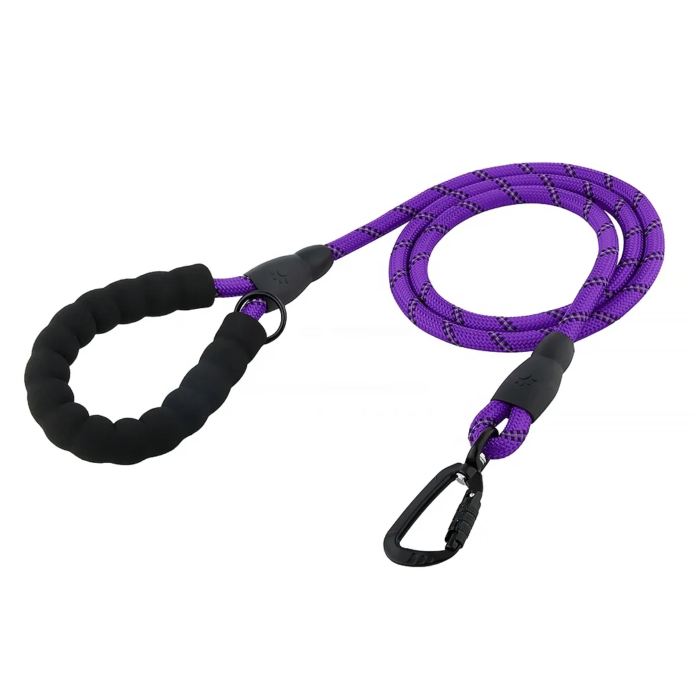 Professional Manufacturer Pet Rope Leash Reflective Strap with Premium Space Aluminum Hook