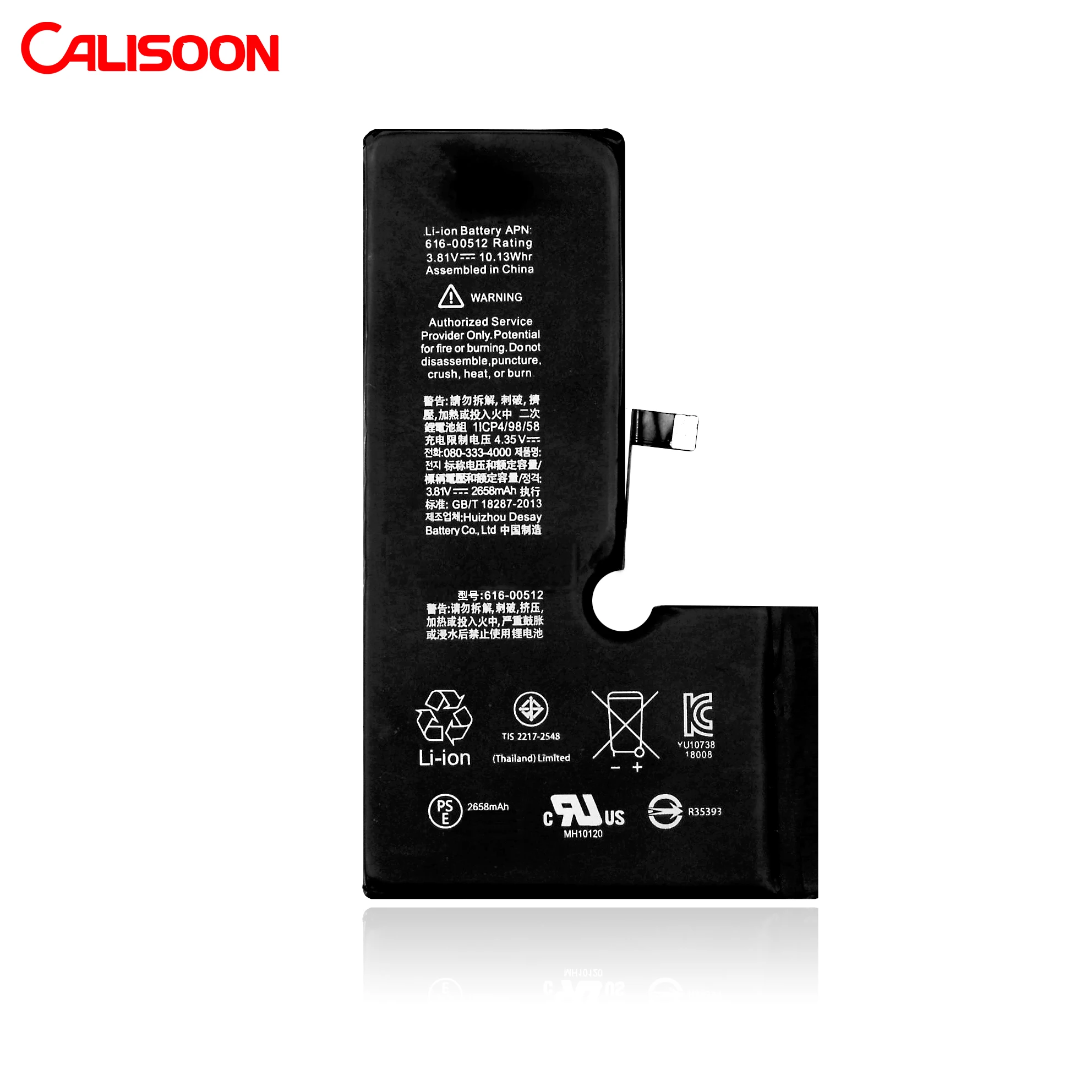 Original OEM Mobile phone battery for iphone 11 12 pro max x xr xs max 5 6 6s 7 8 plus Li-ion polymer battery