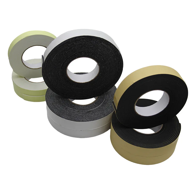 9448a Alternative 0.5mm 0.8mm 1mm 1.5mm 2mm 3mm Thick Anti Static Strong Adhesive Black White EVA Foam Wall Mounting Tape Roll