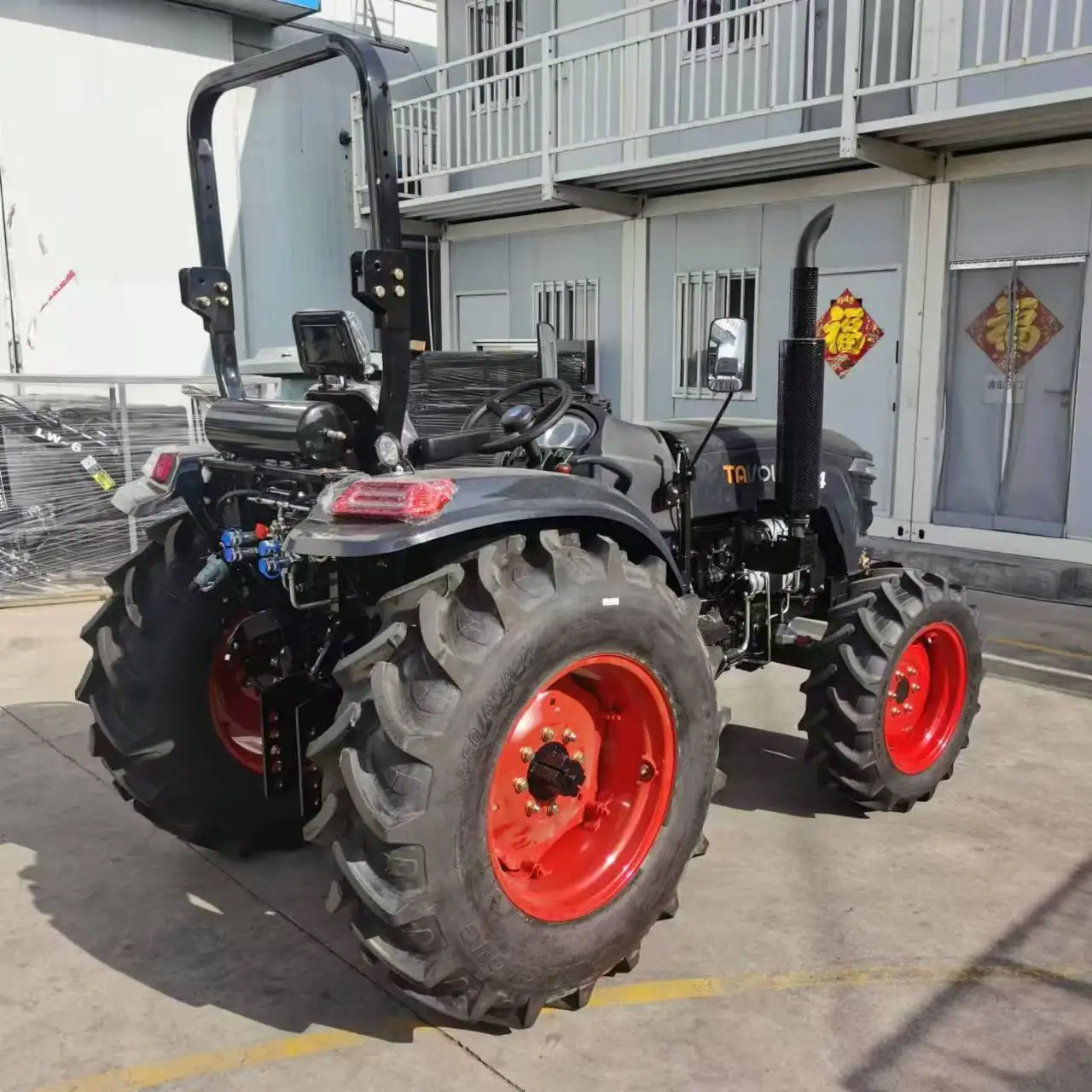 FACTORY 4WD sunshade small 35HP 30HP 40HP mini tractor front end loader Wheel compact Tractor digging bucket dumper