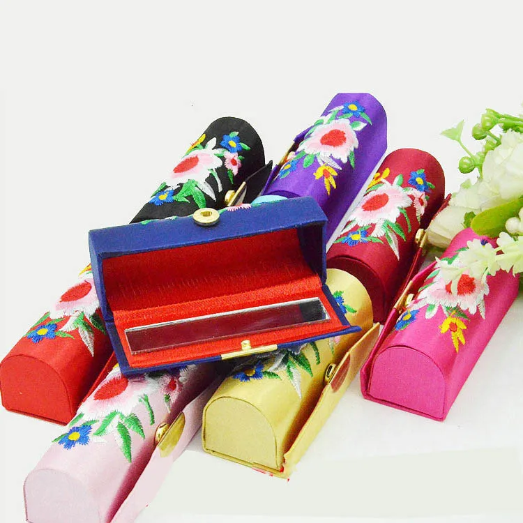 China Manufactory lipstick holder empty case vintage lipstick case with mirror in low price