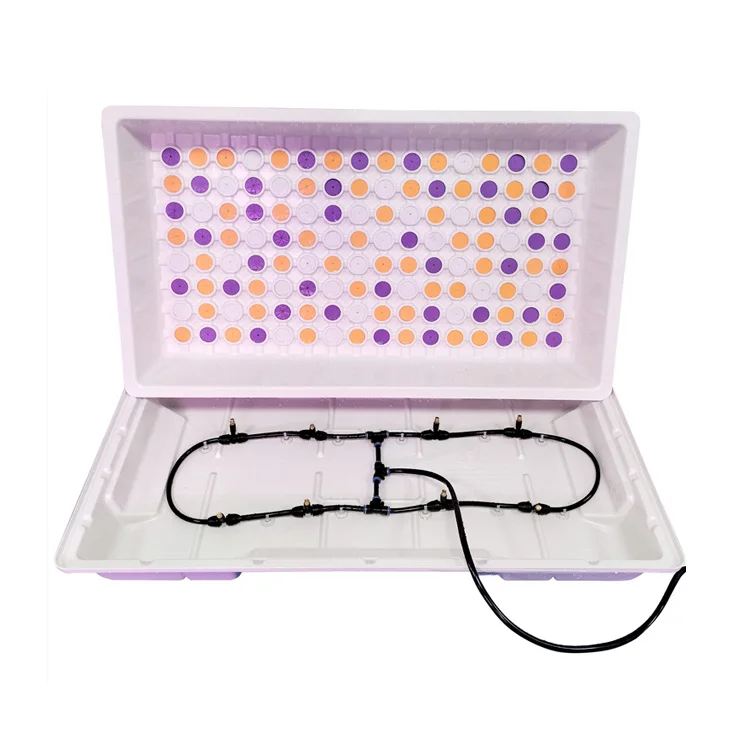 2024 hot sale cheap aeroponic planting cloning machine abs plastic hydroponics growing trays with 20 40 80 128 holes