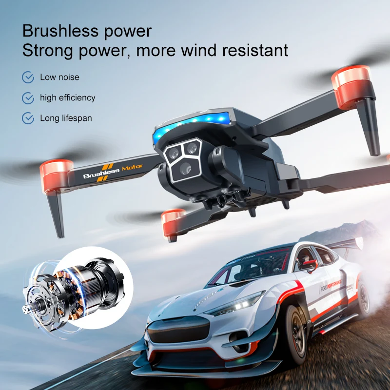 YT130 4K HD Dual Camera WiFi FPV Obstacle Avoidance GPS Brushless Motor Foldable RC Drone RC Quadcopter