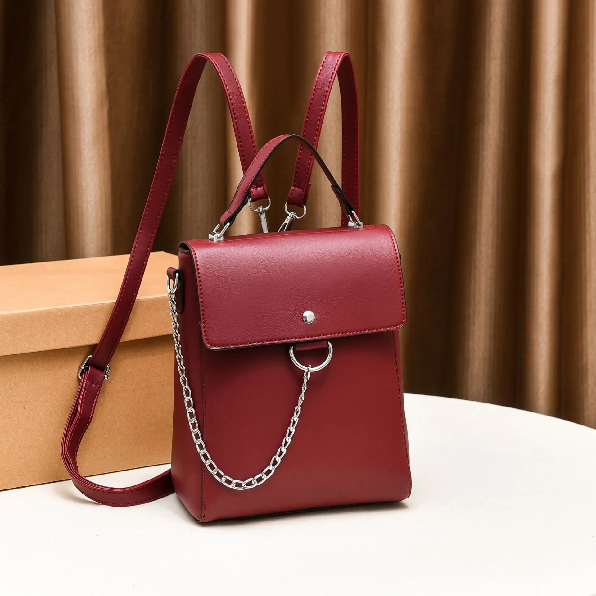 
DL123 24 Female backpacks Women PU Leather Handbags bags women ladies handbags 