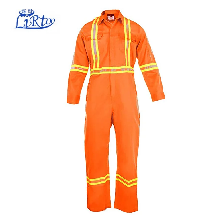 Flame Resistant FR High Visibility Hi Vis Coverall - 88% C/12% N