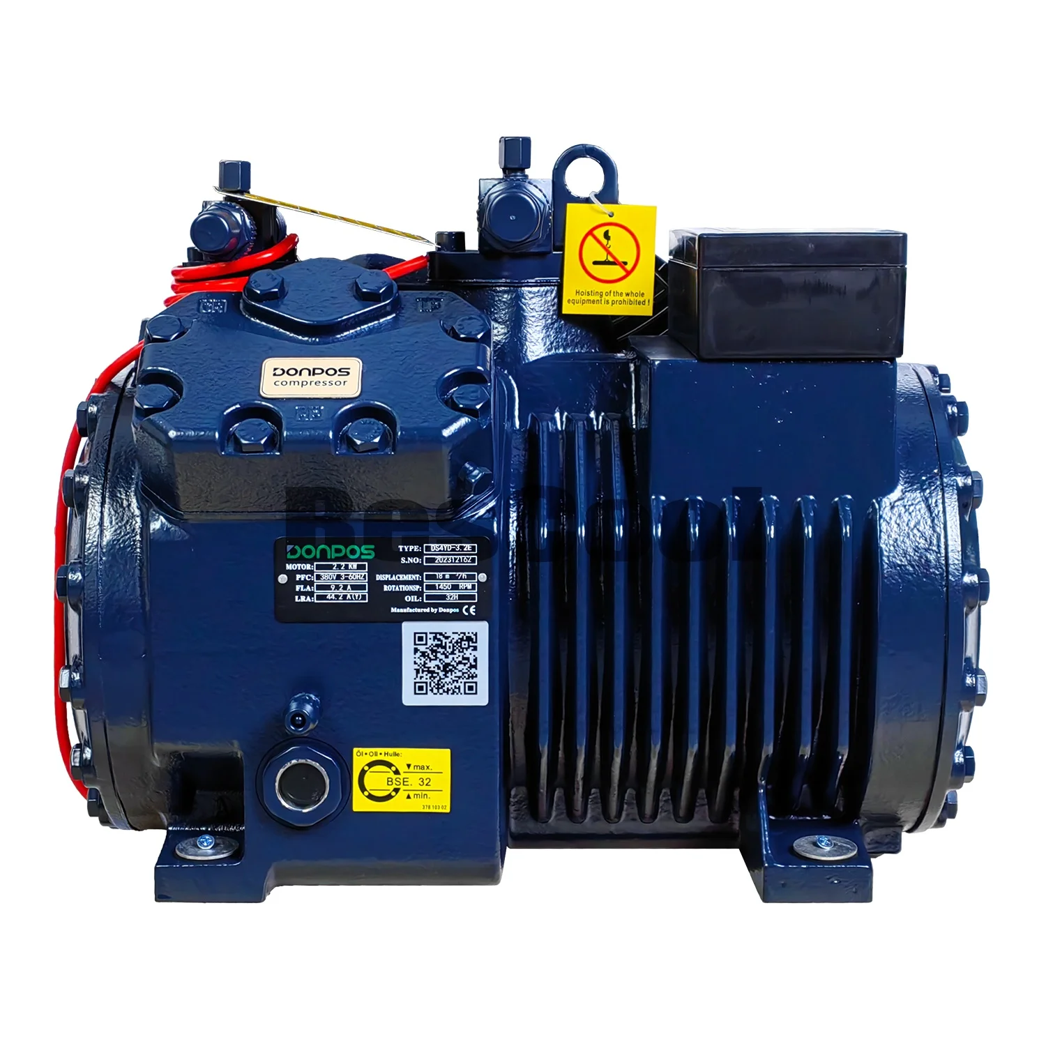 Компрессор Donpos R404 R22 25 л.с. 2-ступенчатый полугерметичный поршневой охладитель компрессор новое состояние для завода-изго