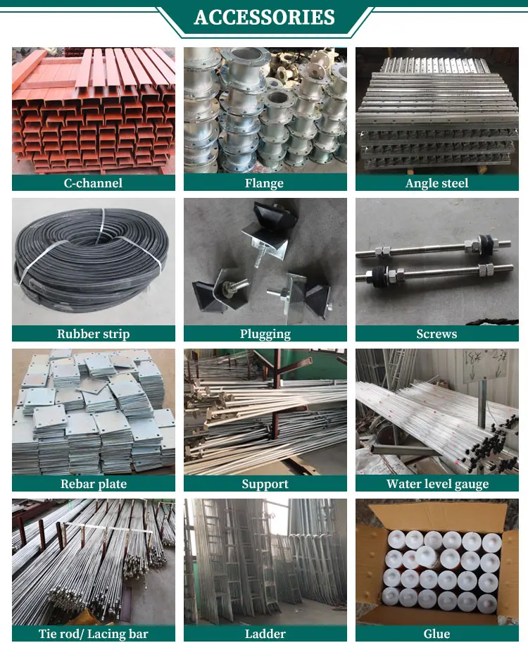 Africa Widely Used Elevated High Strength Steel Structure Mould Pressing Sectional Square Galvanized Steel Water Storage Tank