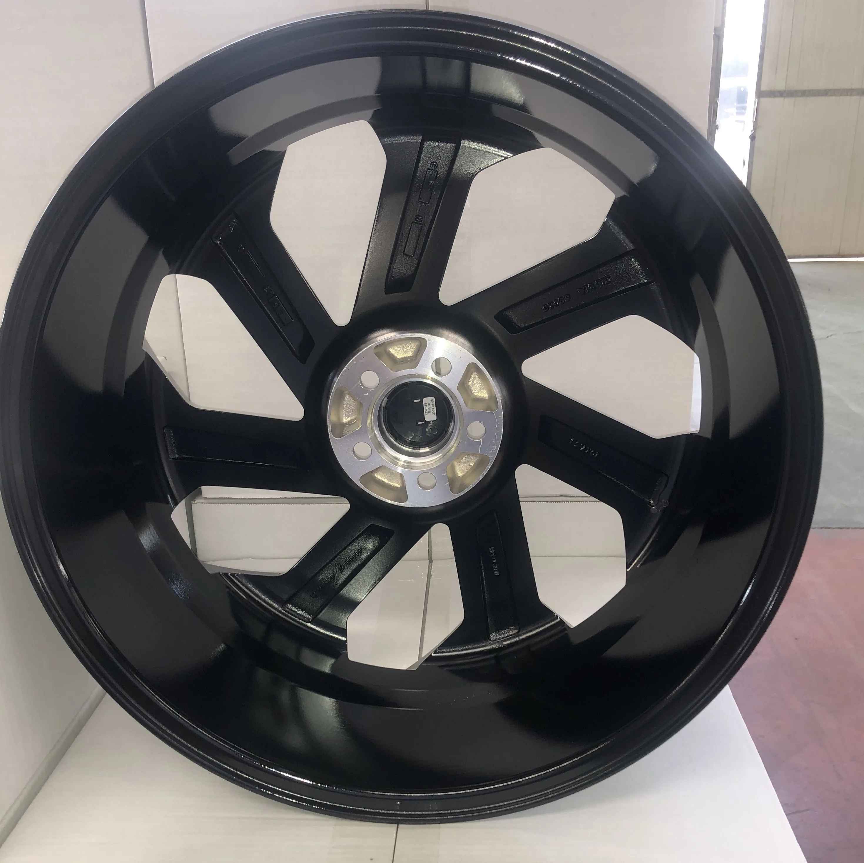 Aluminum Alloy Wheel 20*7.5  5*114.3 ET 38  Machined Face  Black Windows passenger replica car wheels