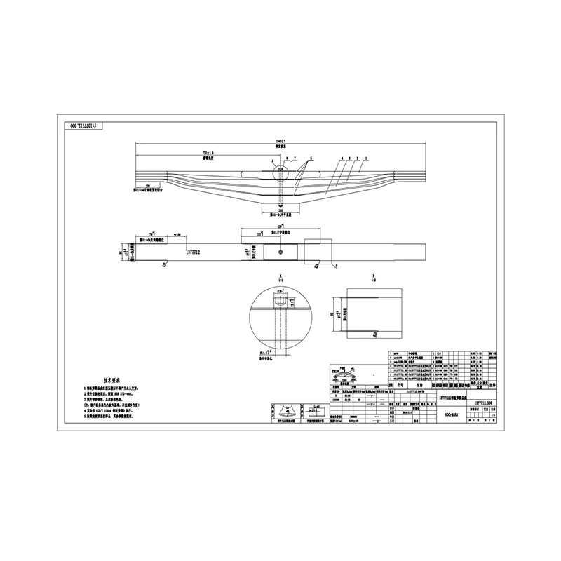 Factory Manufacture Various Truck Hanger Bracket China Leaf Springs Parabolic Leaf Spring