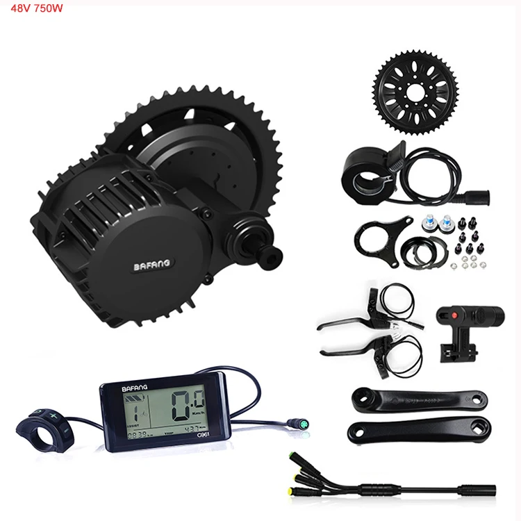 Комплект для переоборудования электровелосипеда Aukkubici, мотор для электровелосипеда bafang 750 Вт, комплект двигателя среднего привода bbs02 bbsHD