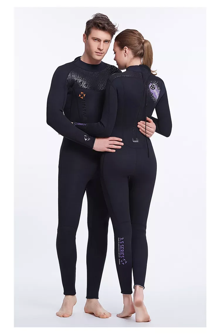 Гидрокостюм 3 мм для мужчин и женщин, неопреновый утолщенный теплый гидрокостюм, цельный костюм для глубокого Снорклинга и серфинга