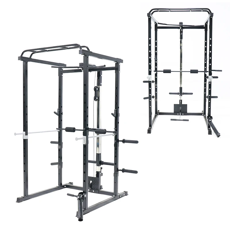 
FlagWorld Professional Commercial Strength Weight Lifting Training Fitenss Exercise Gym Multi Squat Stand Bench Power Rack 