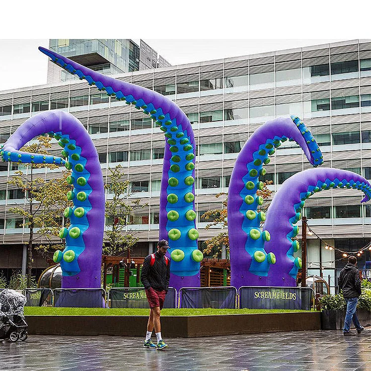 Advertising Inflatables 5 M Giant Inflatable Octopus Tentacles Model Ocean Decoration Inflatable Character Toys for Decoration
