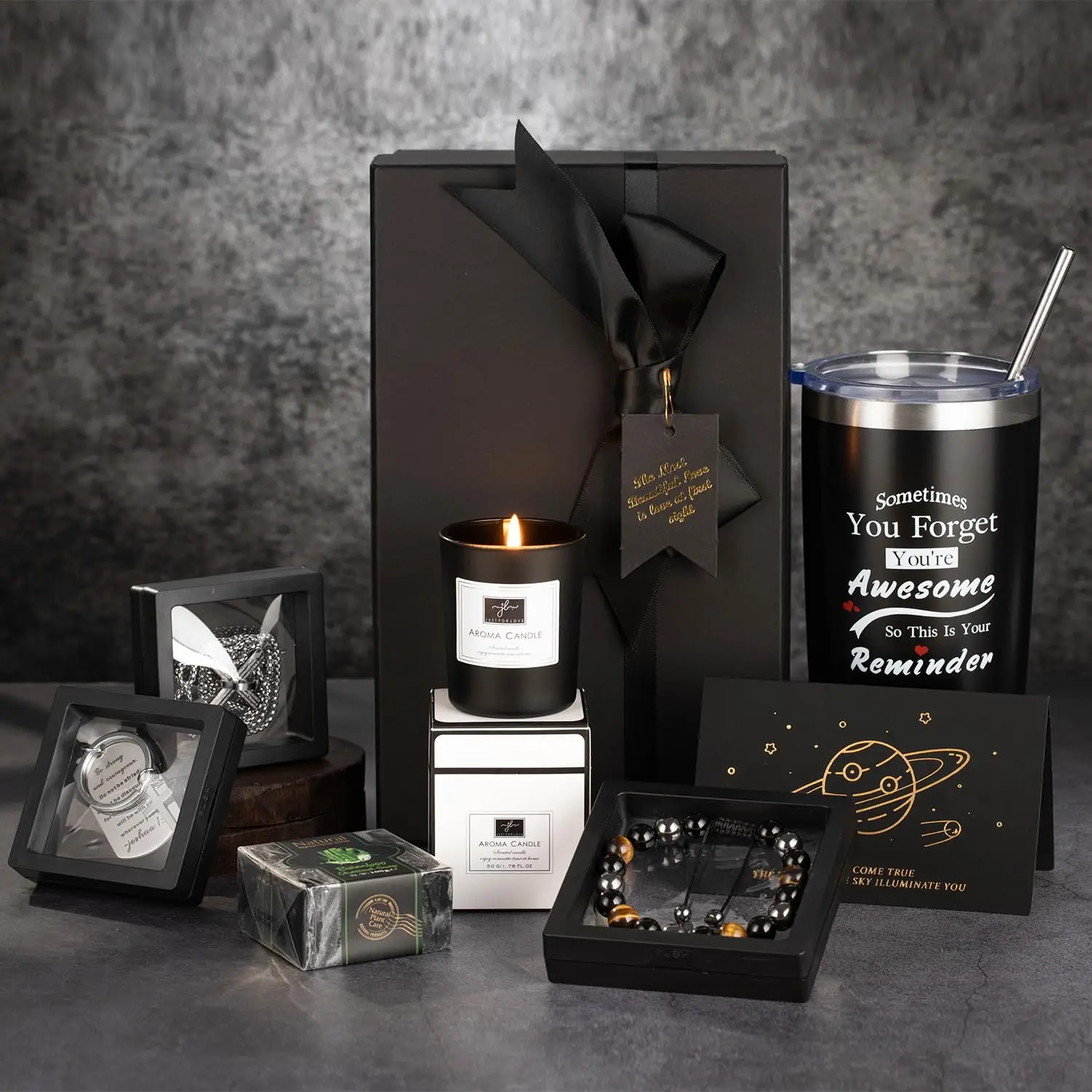 Personalized Men Gift Set Birthday Gifts for Men Male Retirement Gifts Unique Office Men Spa Care Package Presents for Dad