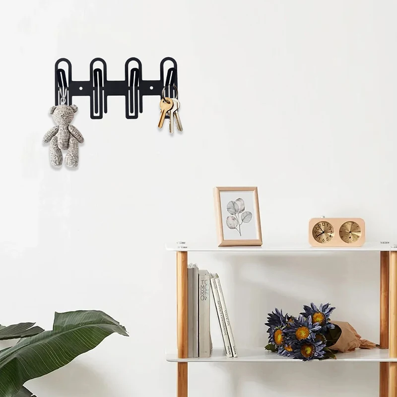 Factory Sale Custom Knife and Fork Iron Key Holder For Wall Organizer Wall Mounted  4 Hook