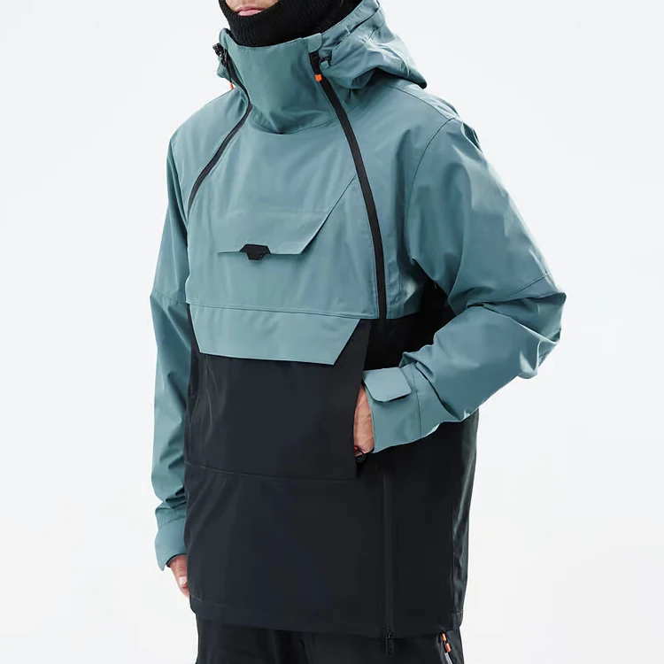Custom Anorak Windbreaker Hoodie Ski Jacket Warm Waterproof Hardshell Snowboard Pullover Jacket