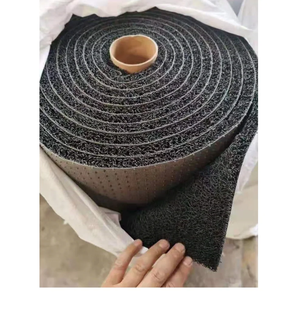 Customizable PVC Spike Backing carpet spray silk floor mat waterproof floor mat spaghetti doormat