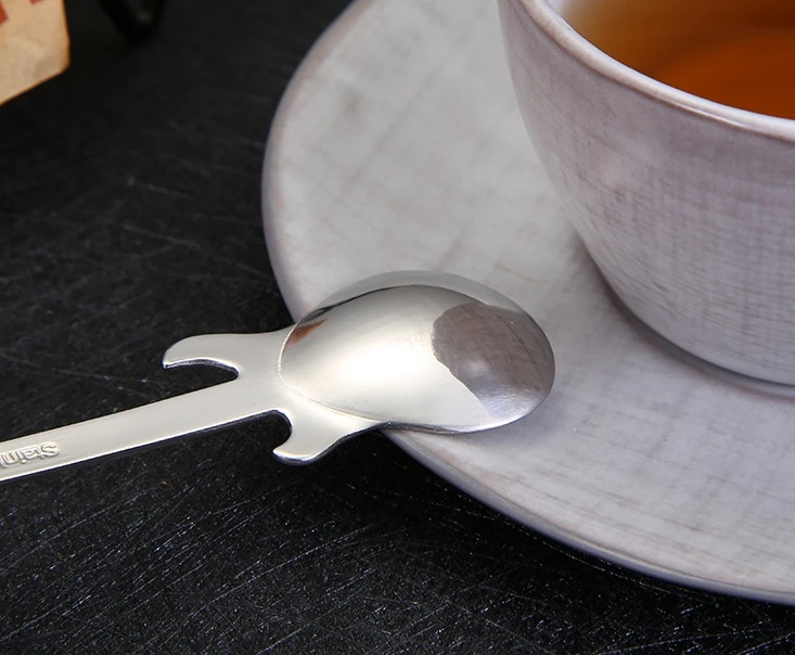 2025 Custom Coffee Dessert Mix 304 stainless steel guitar spoon