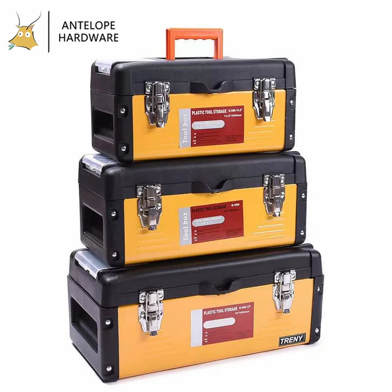 German Double-Layer Space Metal Camper Trailer Storage Toolbox Tool Box