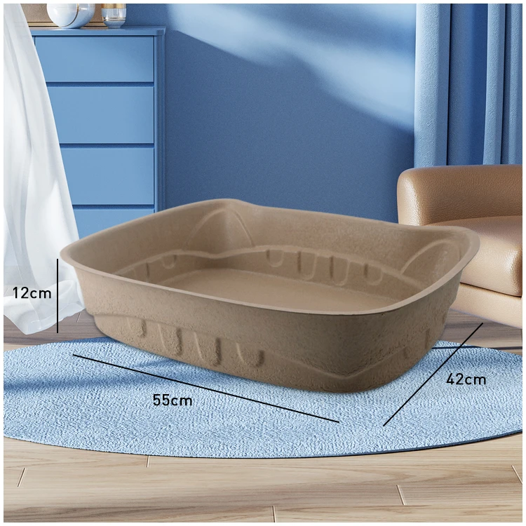 portable big size cat litter box biodegradable disposable waterproof litter boxes for cats litter tray