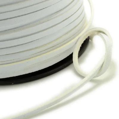 wholesale various colors smooth side 3mm flat leather cord gold silver faux suede lace cord for jewelry making