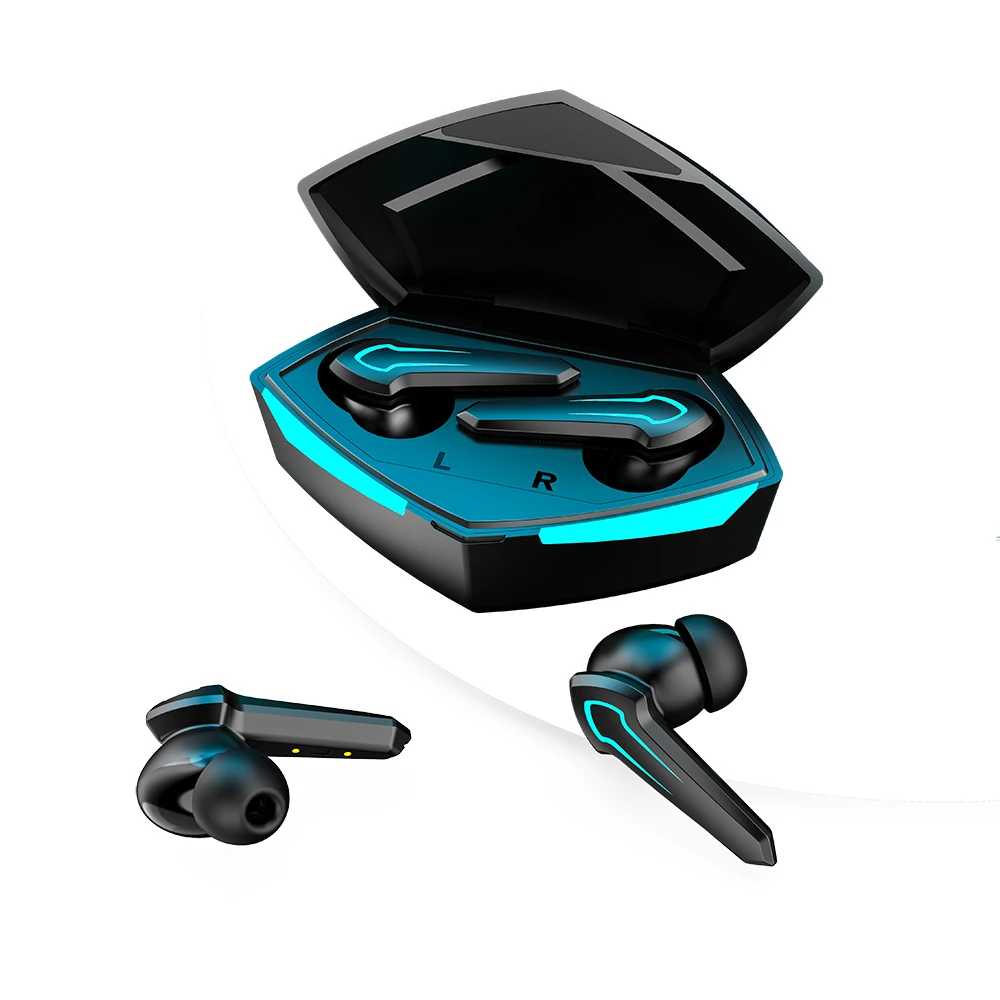 45 г-жа низкой задержкой когда наушники TWS сенсорный Bluetooth 3D стерео Беспроводная гарнитура без потерь шумоподавление Игровые