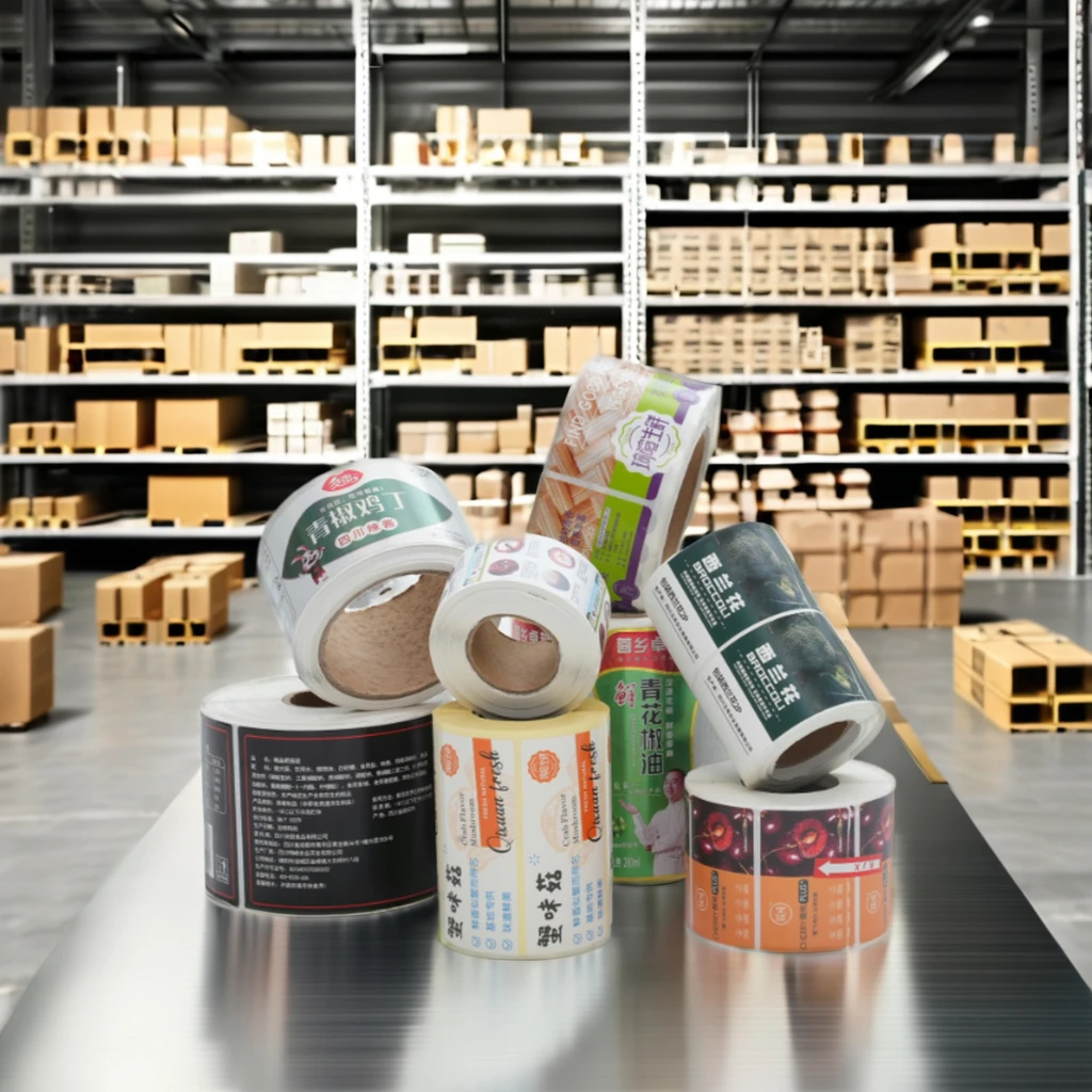 High Quality Adhesive Paper UV Printed Barcode Sticker Glossy Surface Finish for Industrial Use Clothing & Shipping Labels