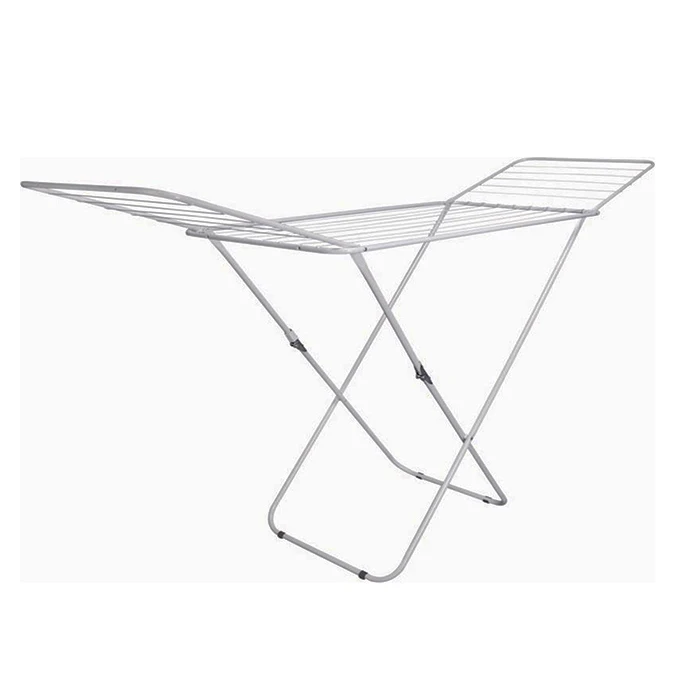 Winged clothes airer clothes dryer foldable drying rack metal Coat Rack Stand Folding Cloth Airer with wings drying space 18m