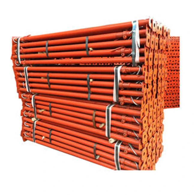 Factory direct supply heavy duty Adjustable Construction formwork Support System Steel Telescopic Shoring Props for sale