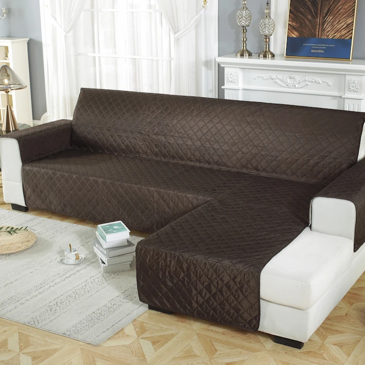 Easy-Going Sofa Slipcover L Shape Pet Sofa Cloth Cover Polyester Plain Dyed Couch Stretch Sofa Covers for Pets