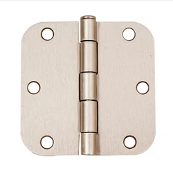 Hardware accessory 304 Stainless Steel iron metal window round corner spring door hinge flush hinge for wooden door