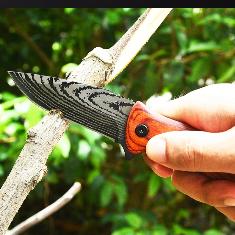 Hot Selling Outdoor Tools Woodpocket Wooden Knife Wood Handle For Knives