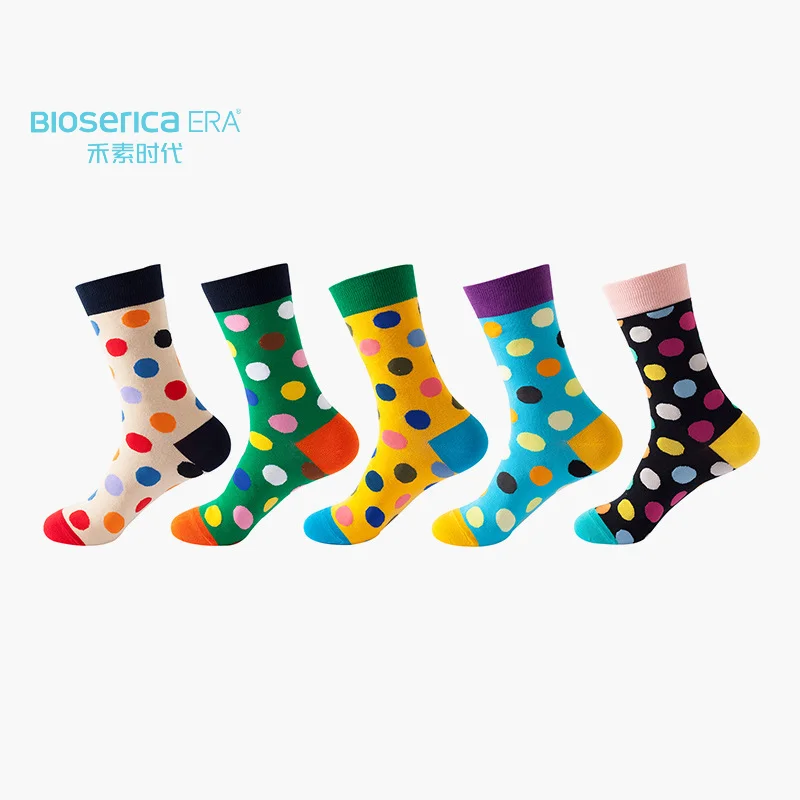 Bioserica Era winter socks men organic cotton socks crew women jacquard socks vintage crew