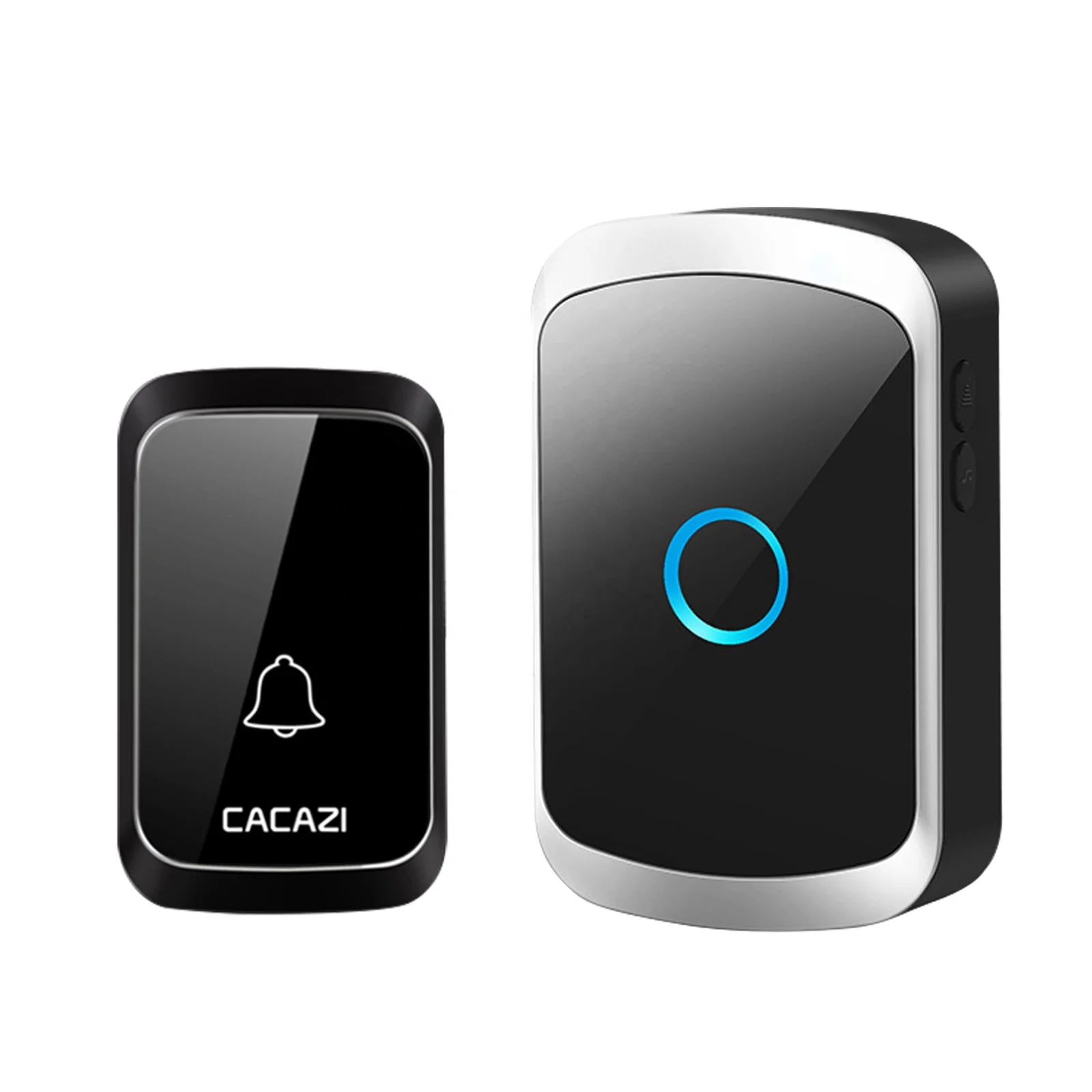 Indoor Receiver 5 Adjustable Volumes 60 Ringtones 300M Range IP44 Waterproof Wireless Outdoor Doorbell