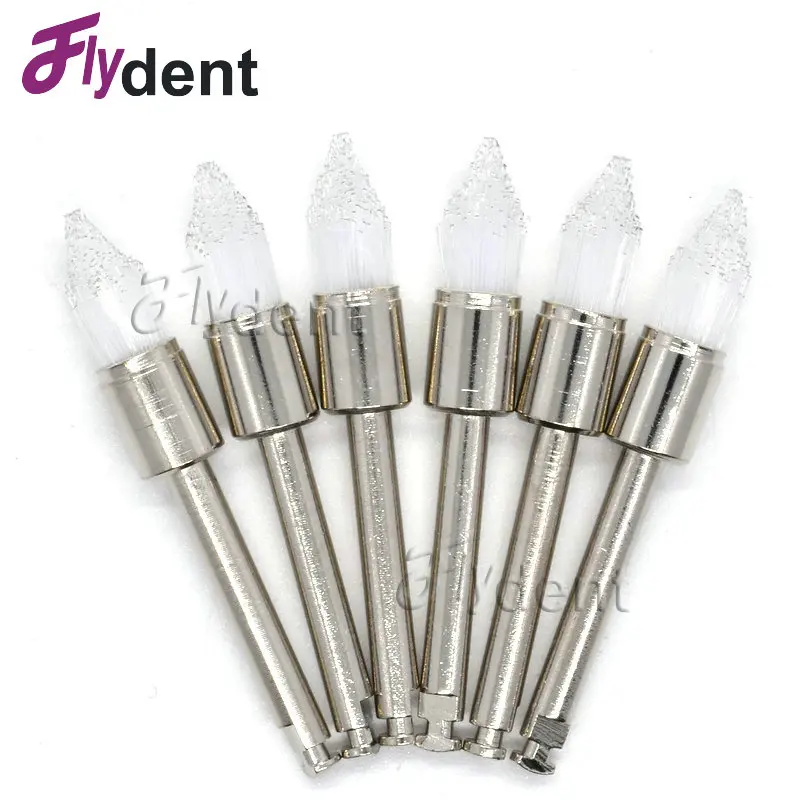 100pcs Color Nylon Latch Flat/Pointed Polishing Prophy Brush  Polishing Cup Dental Tool