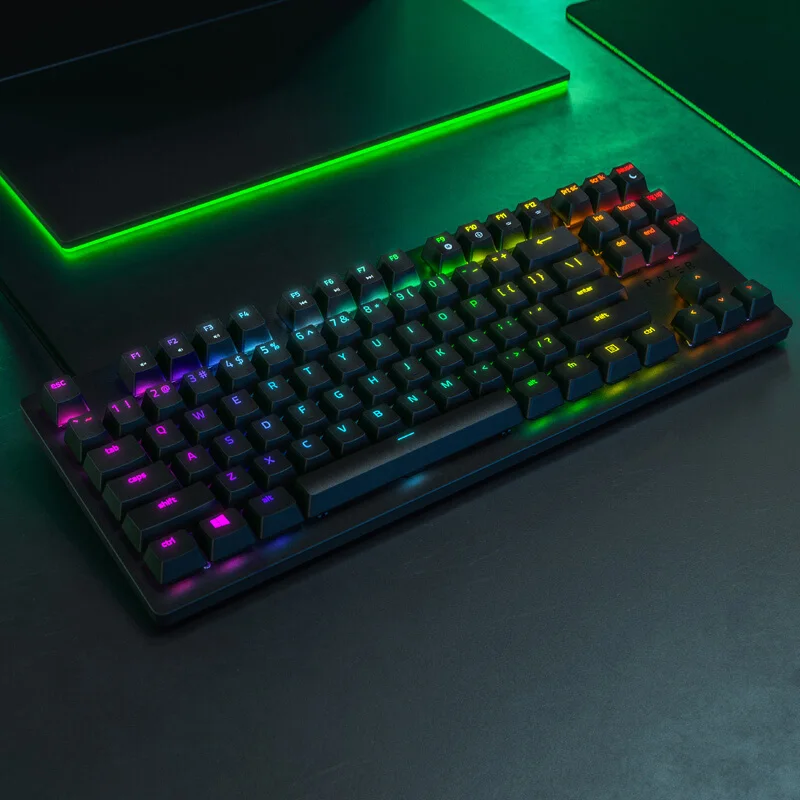 Multi-Function Black Linear Optical Switch Razer Huntsman Tournament Edition Gaming Tenkeyless Keyboard