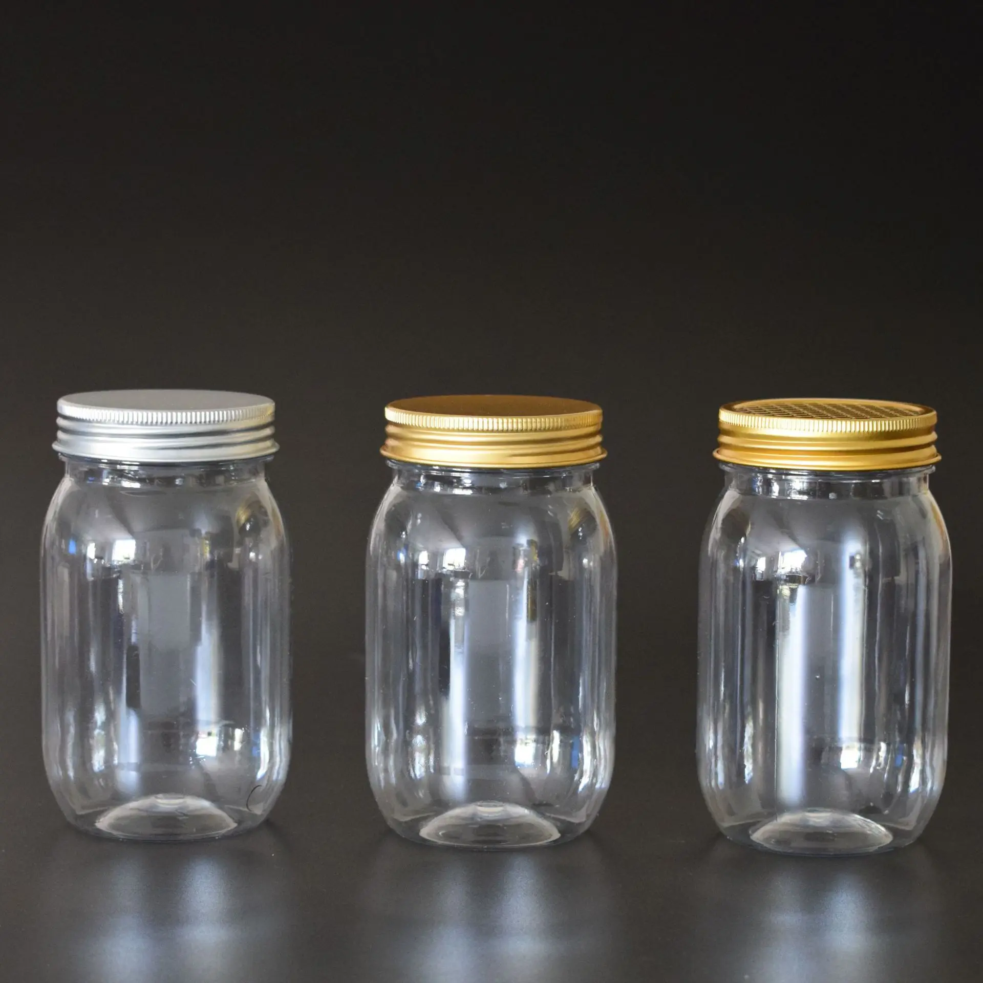 Wholesale 450ml Glass Sealed Caviar Bottles Plastic Lid Company Manufactured Honey Hot Sauce Direct Drinking Home Back School