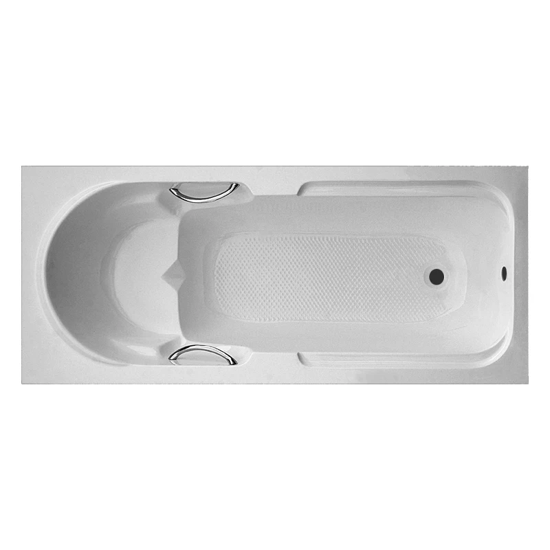 Hot Selling Modern Square Acrylic Bath Tub 1-Person Solid Surface Corner Soaking Drop-In Factory Direct with Drainer