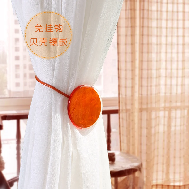 
Resin Flower Vintage Magnetic Curtain Tieback Curtain Buckle [1 Pair] for Home Decoration 