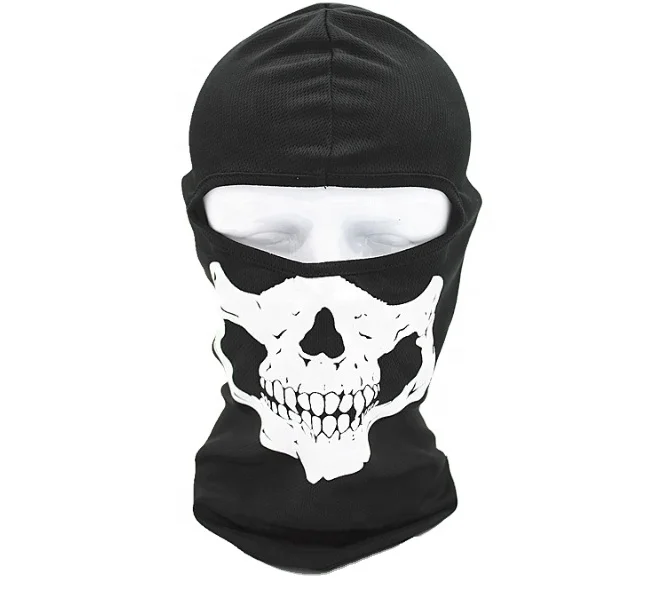 Wholesale Breathable Skull Design Balaclava Full Face Mask Skeleton Head Mask Halloween CS Fight Military Balaclava Mask