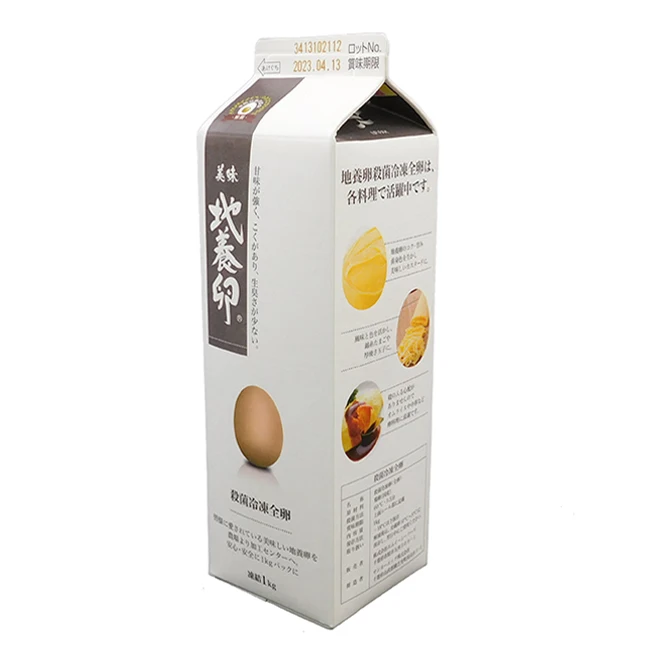 Japanese Safe Fresh Taste Richness Pasteurized Whole Egg Products Frozen Liquid Egg